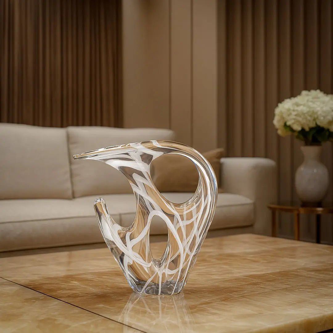 White Abstract Sculpture