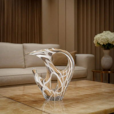 White Abstract Sculpture