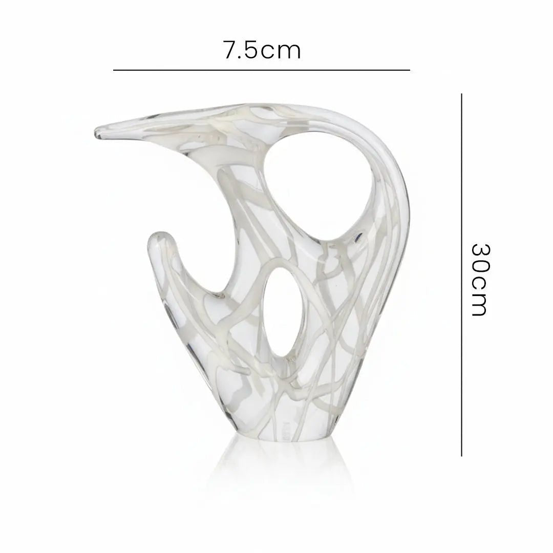 White Abstract Sculpture