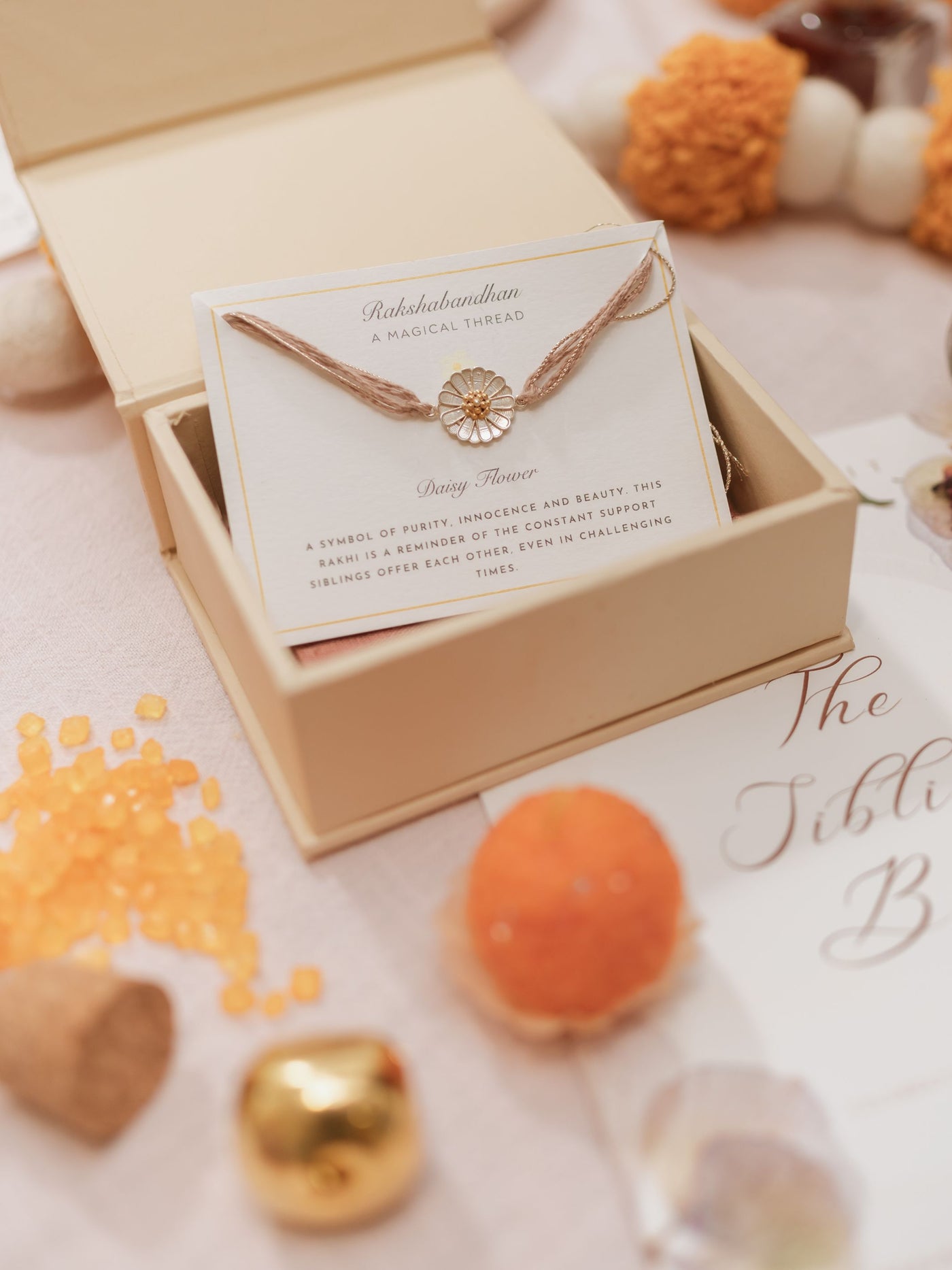 Daisy Silver Rakhi