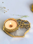 Jai Shree Ram Tea Light Candle Holder Set of 2