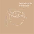 Marble Butter Dish & Knife
