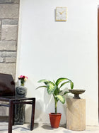 White Marble Wall Clock Rectangle