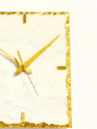 White Marble Wall Clock Rectangle