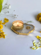 OM Tea Light Candle Holder Set of 2