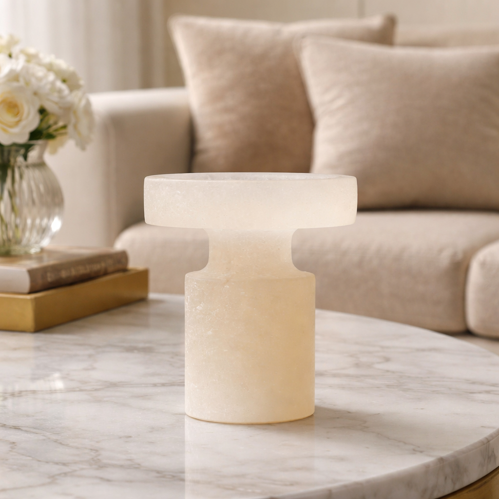 White Onyx Decor Piece