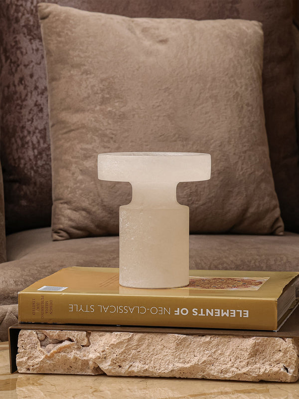 White Onyx Decor Piece