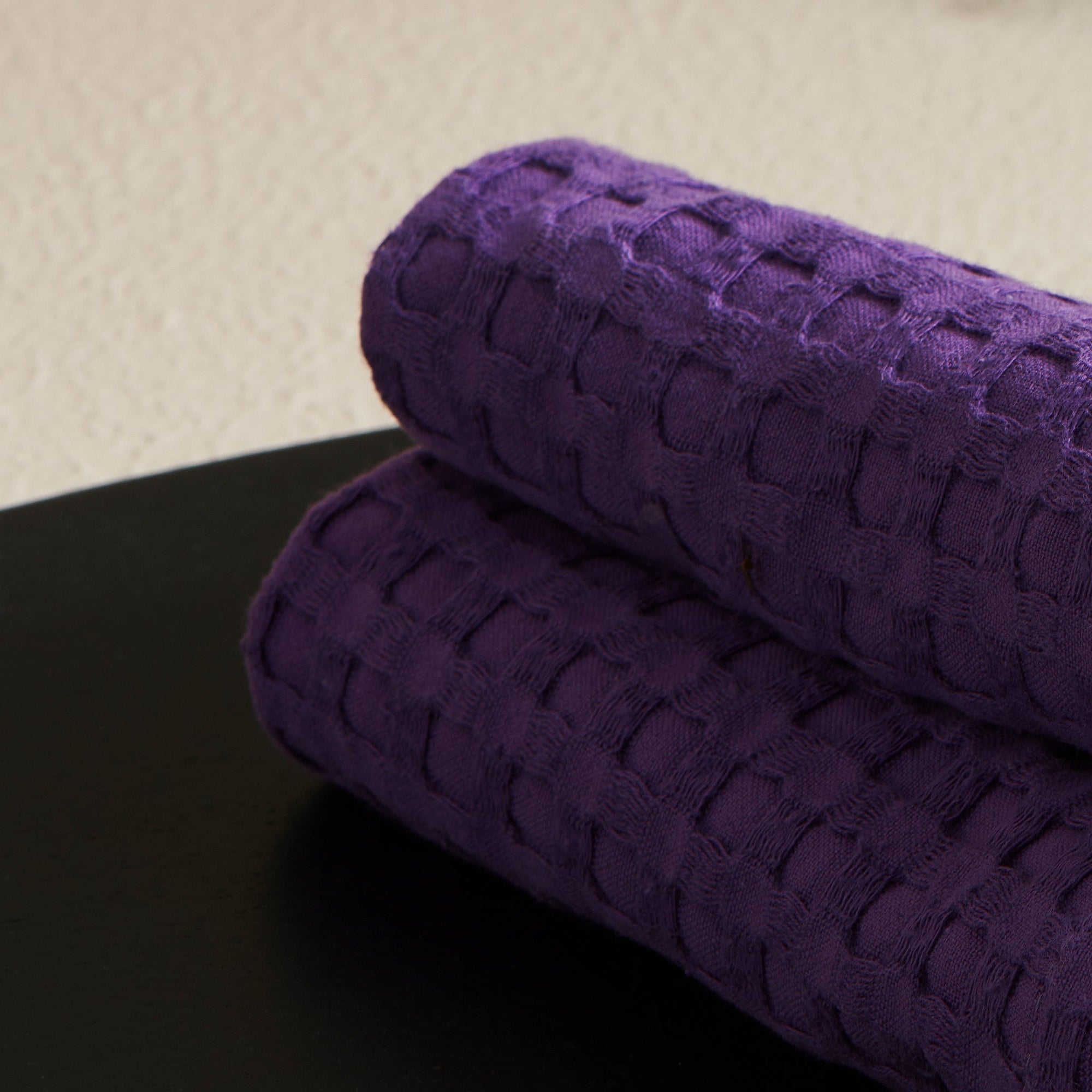 Wild Orchid | Cotton | Waffle | Face Towels - Set of 2