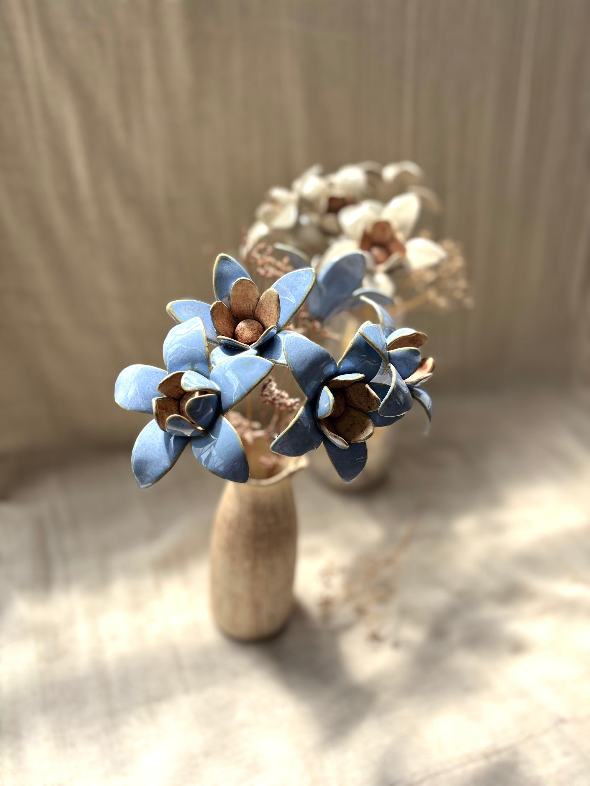 Wild Stars - Powder Blue Single Flower Stem