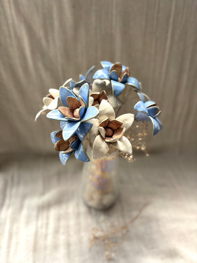 Wild Stars - Powder Blue Single Flower Stem