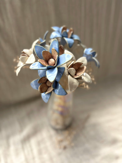Wild Stars - Powder Blue Single Flower Stem
