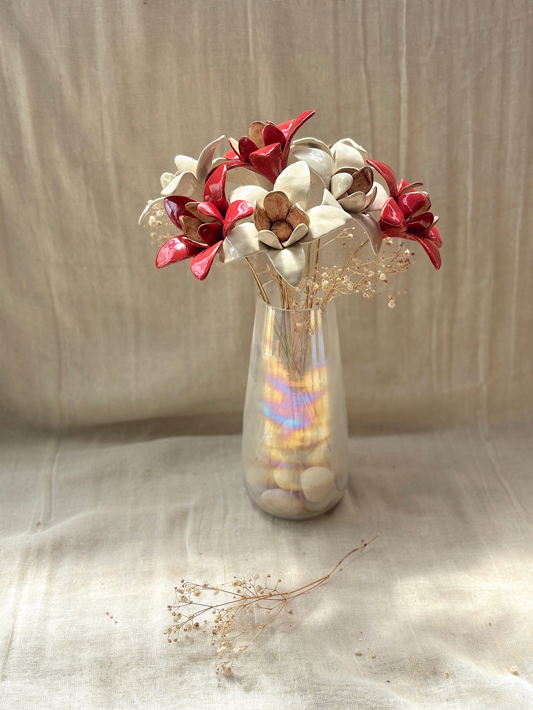 Wild Stars  - Red Single Flower Stem
