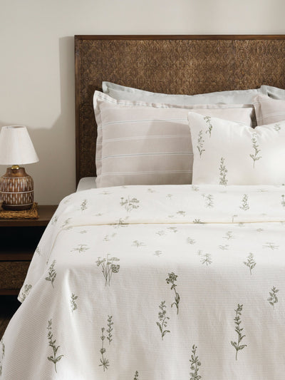 Wildflower Cotton Cord Rib Bed Cover