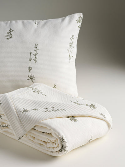 Wildflower Cotton Cord Rib Bed Cover