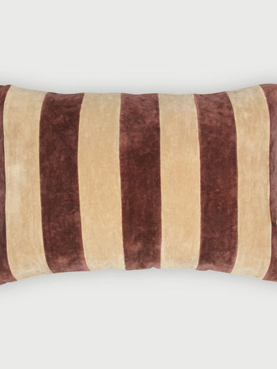 Willow Berry Velvet Stripe Cushion Cover