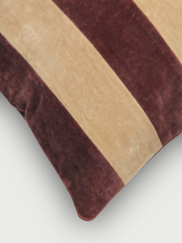 Willow Berry Velvet Stripe Cushion Cover
