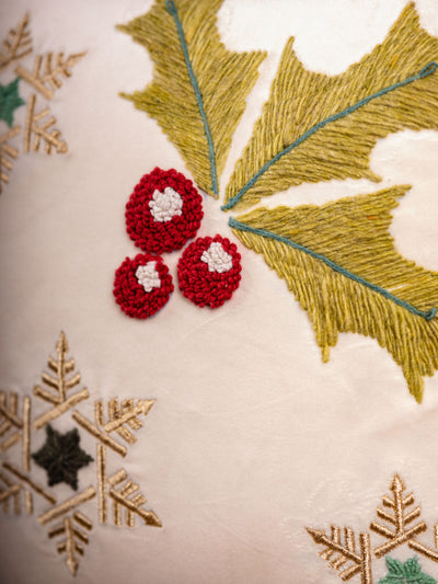 Winter Holly Cushion Cover