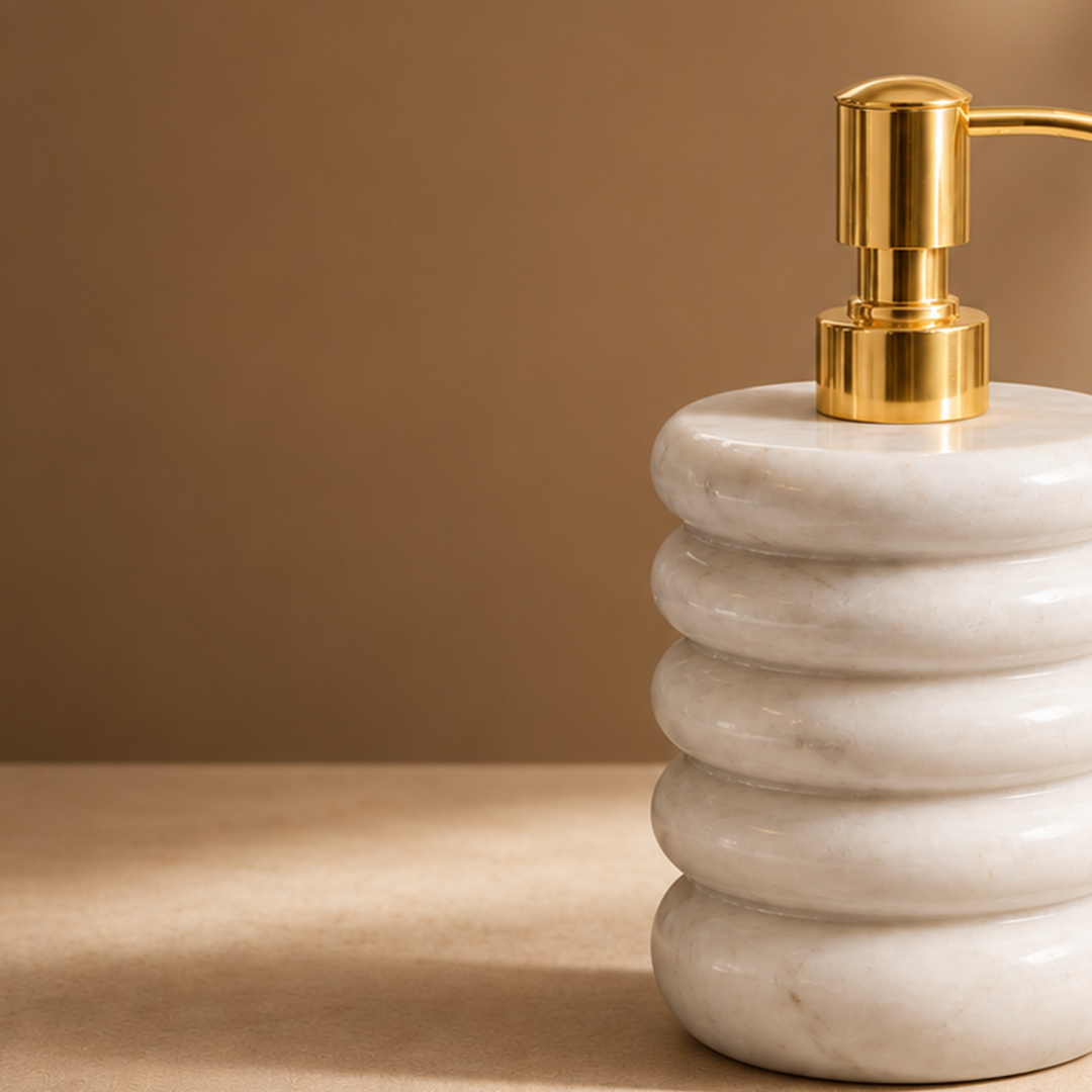 Handmade Luxe – White Marble Dispenser