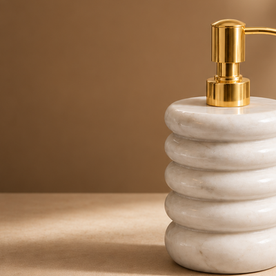 Handmade Luxe – White Marble Dispenser