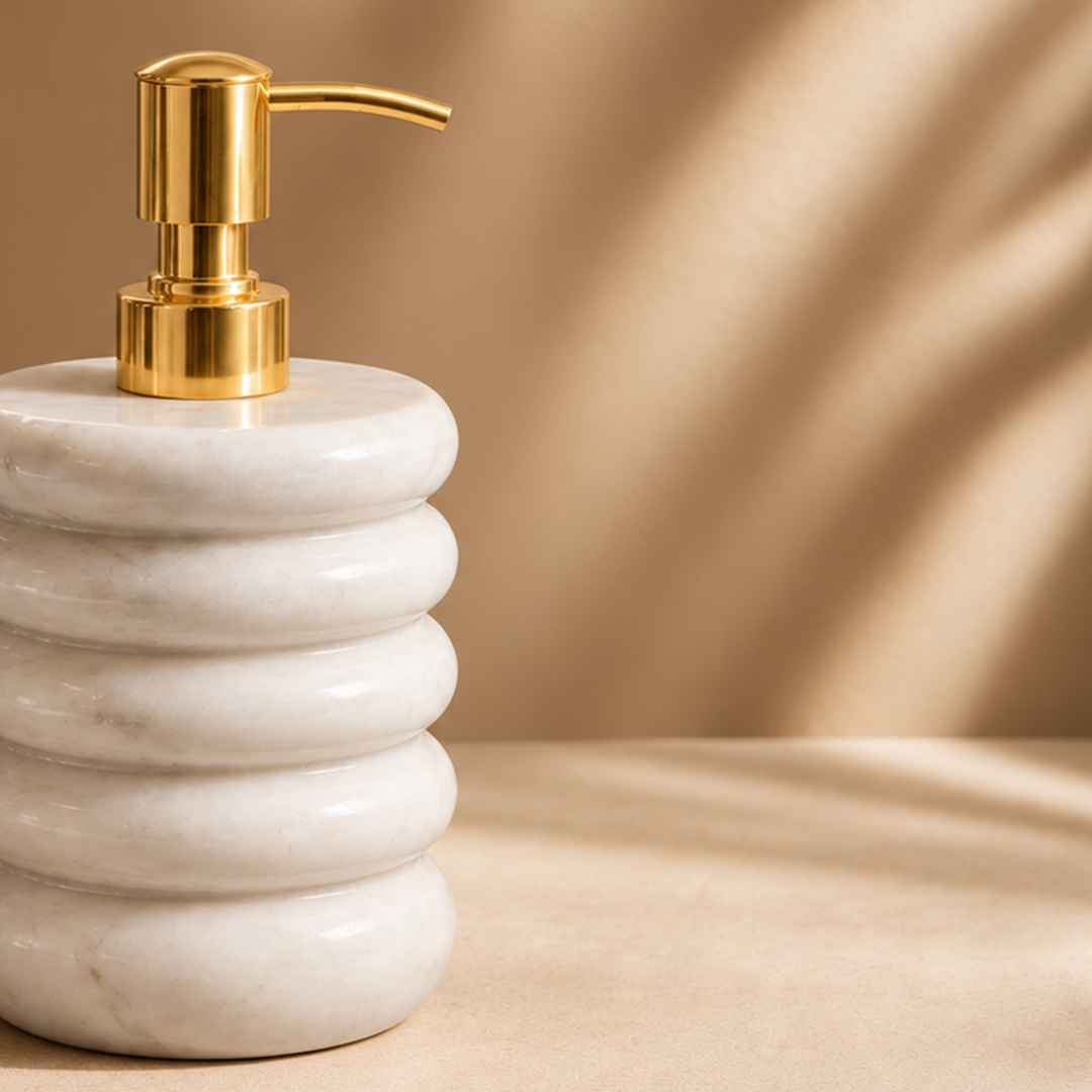 Handmade Luxe – White Marble Dispenser
