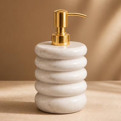 Handmade Luxe – White Marble Dispenser