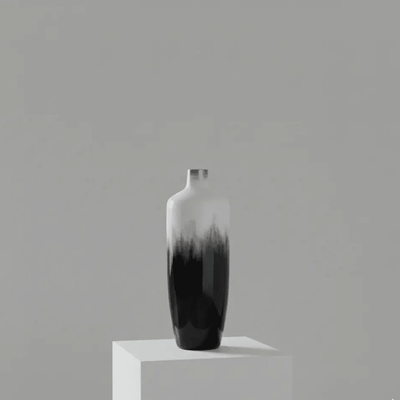Wooden Horizon Vase Short