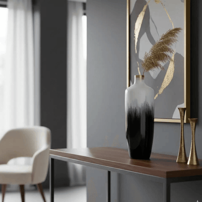 Wooden Horizon Vase Tall