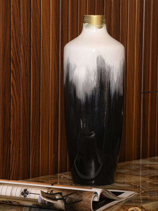Wooden Horizon Vase Short