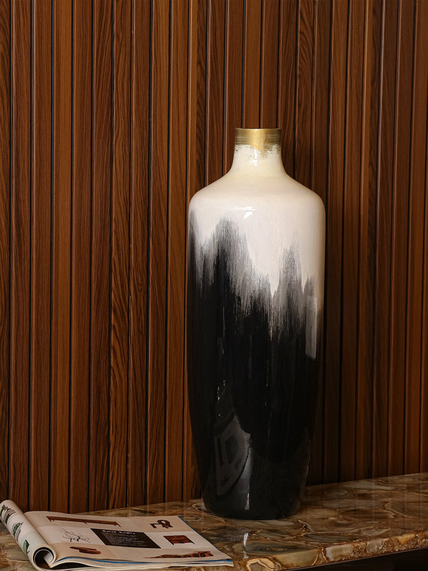 Wooden Horizon Vase Short