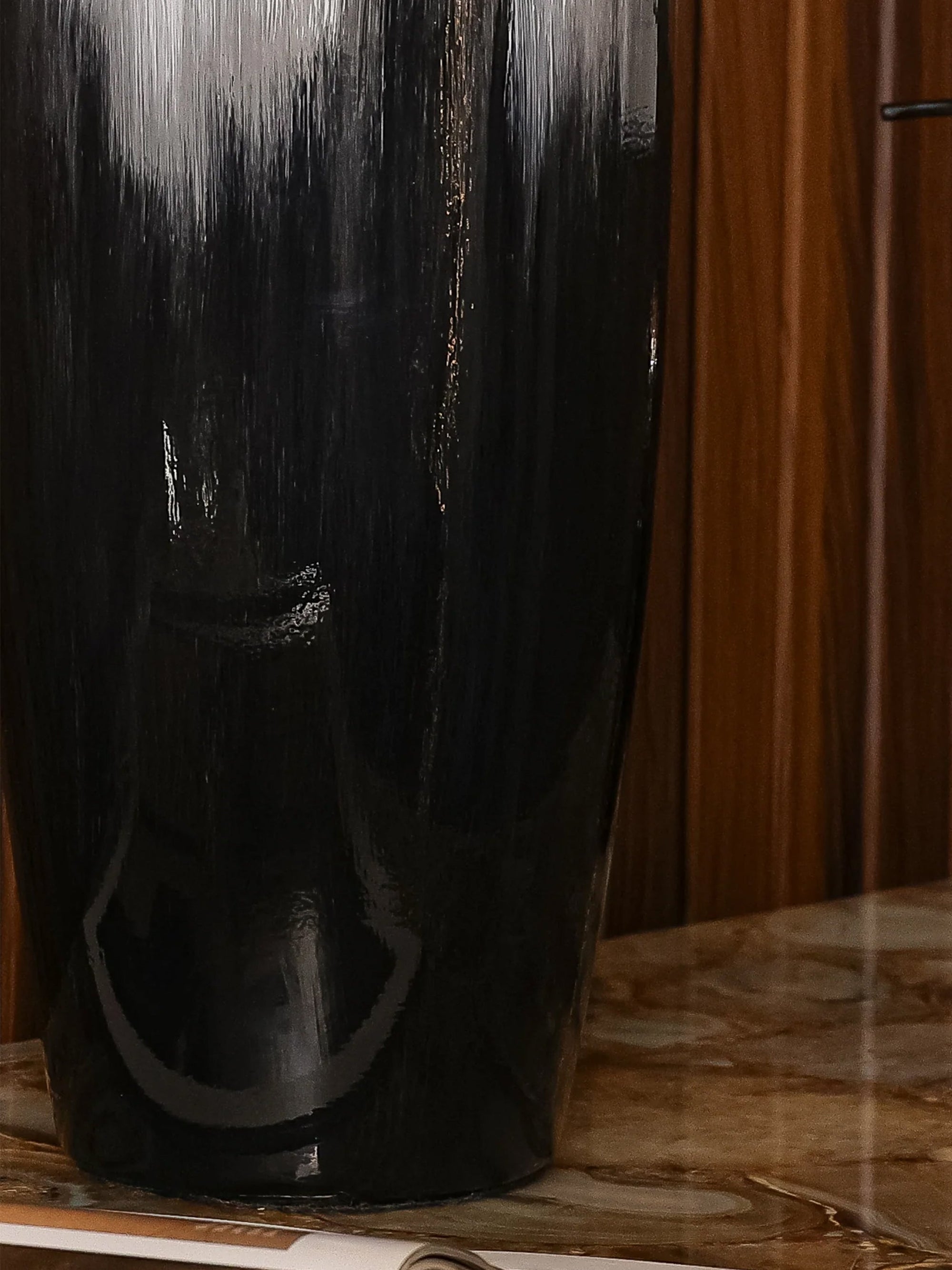 Wooden Horizon Vase Tall