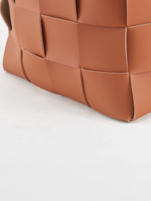 Woven Leather Basket