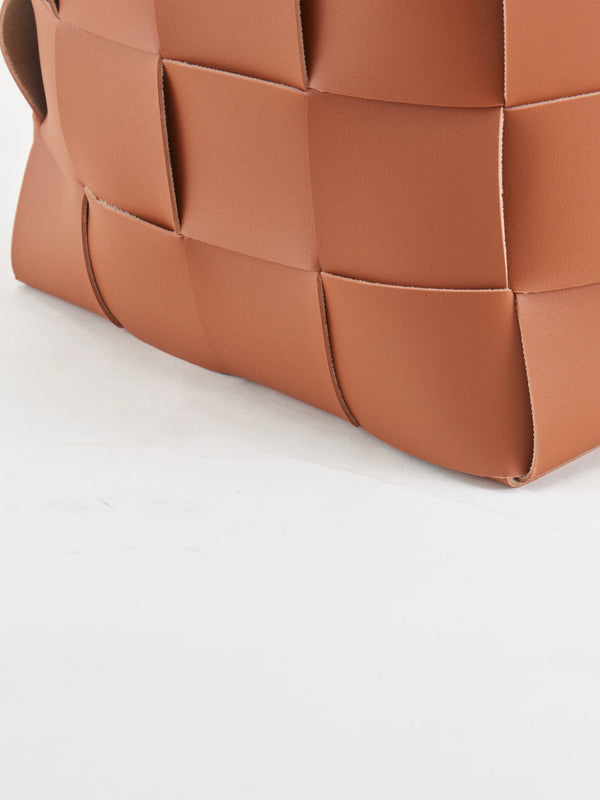 Woven Leather Basket