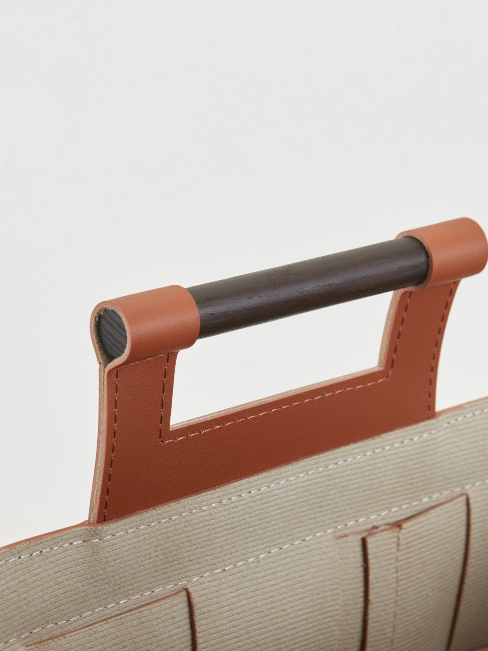 Woven Leather Basket