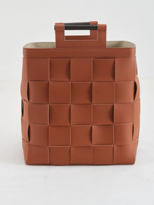 Woven Leather Basket