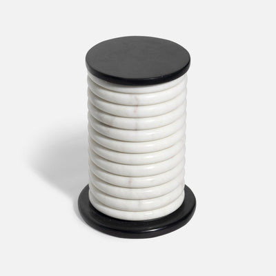 MORANO - IVORY BLACK MARBLE JAR