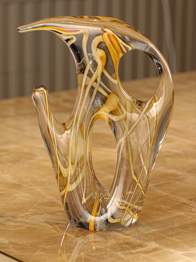 Yellow Abstract Sculpture