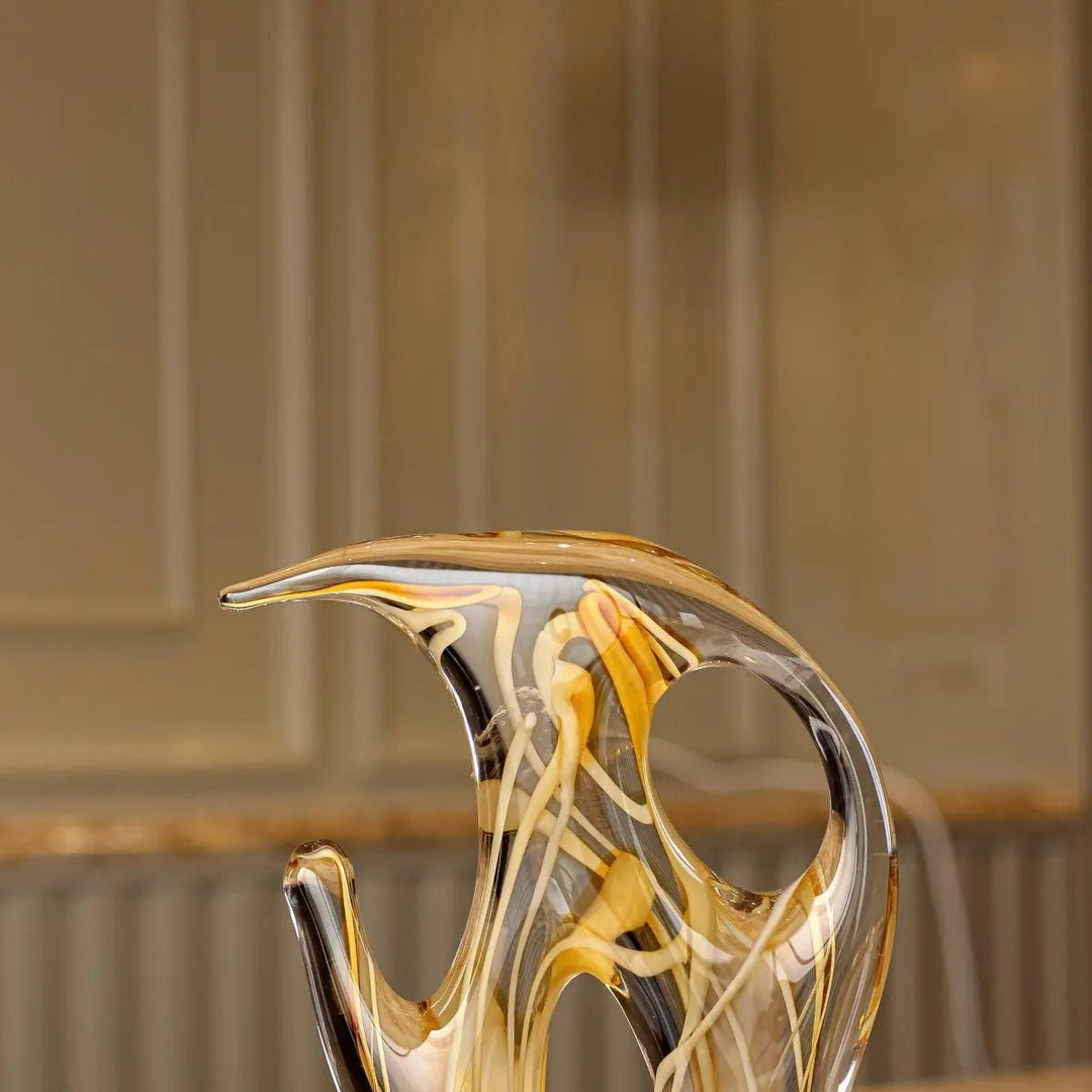 Yellow Abstract Sculpture