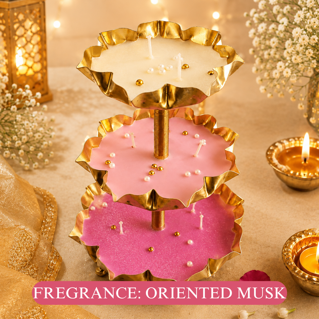 Triveni Glow 3-Tier Urli Diwali Hamper – Elegant Festive Gift - https://artecasa.in/