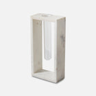 TUBULE - IVORY MARBLE GLASS DECOR VASE