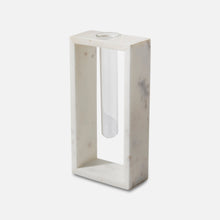 TUBULE - IVORY MARBLE GLASS DECOR VASE
