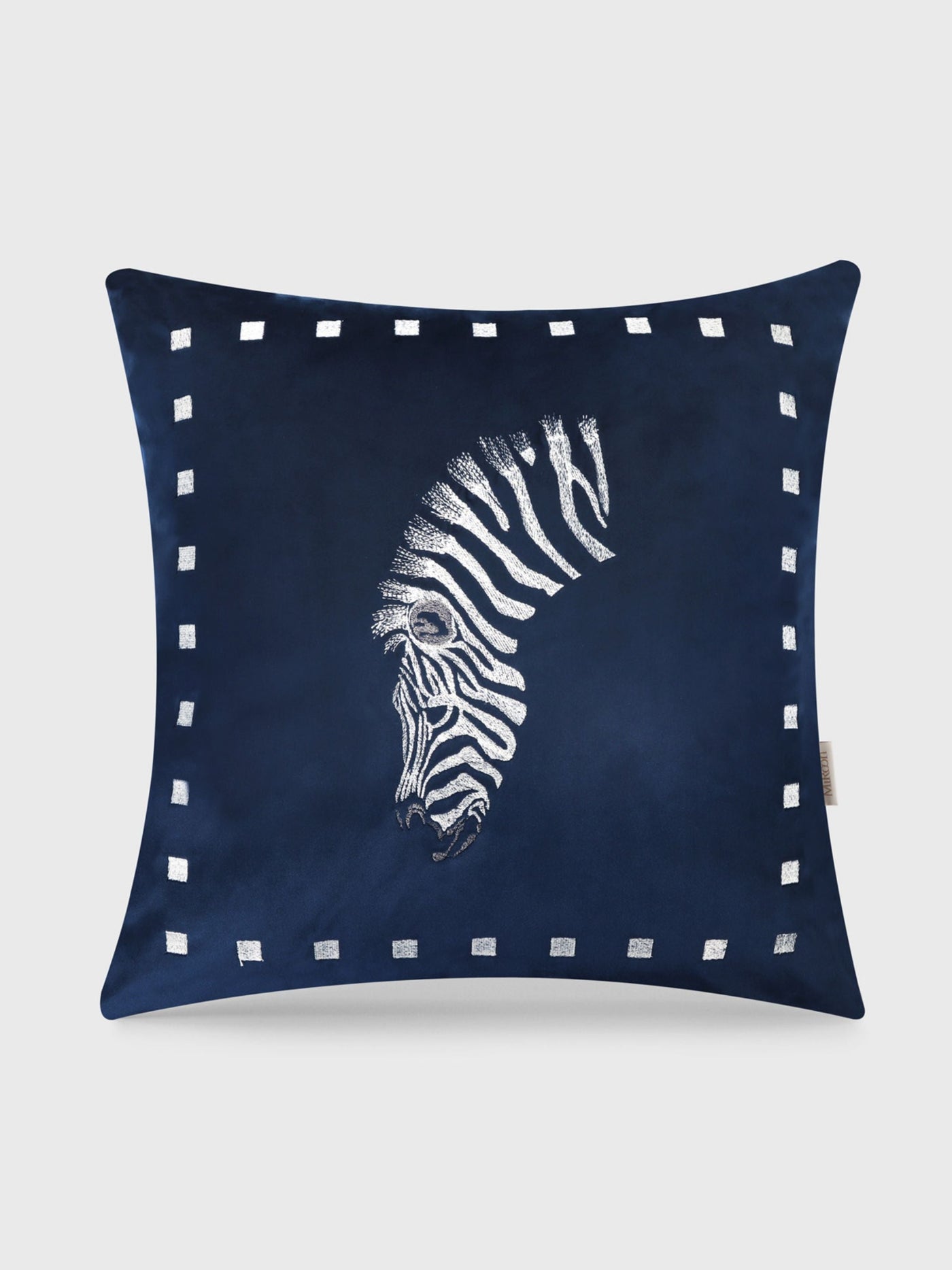 Zarika Sapphire Velvet Cushion