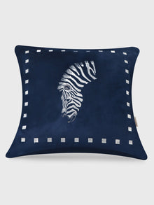 Zarika Sapphire Velvet Cushion
