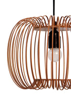 Zura Bubble Pressed Brown Hanging Lamp