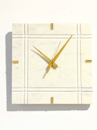 Marble Wall Clock - White