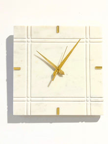 Marble Wall Clock - White
