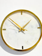 Marble Wall Clock - White