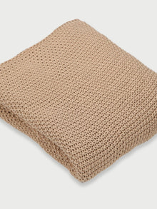 Throw - Sand Moss Knit