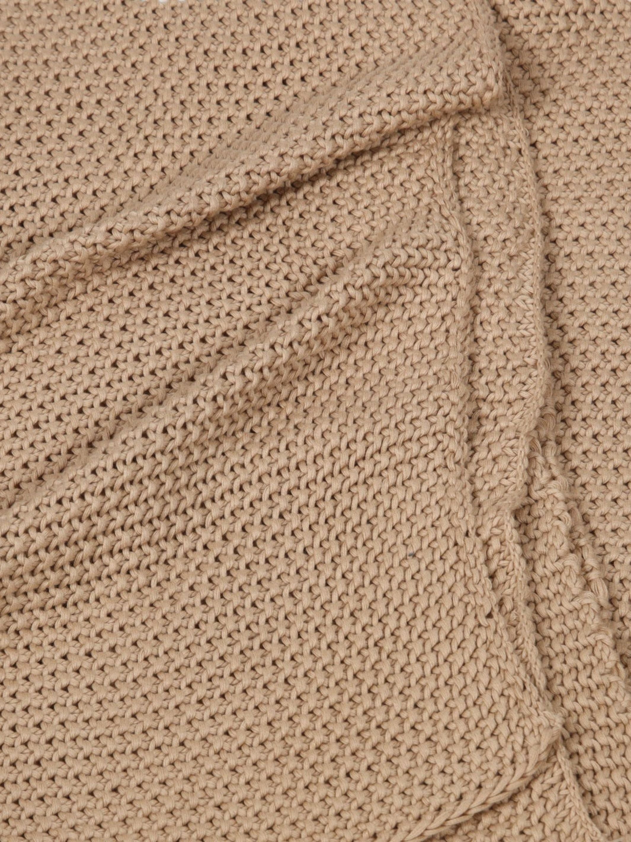 Throw - Sand Moss Knit