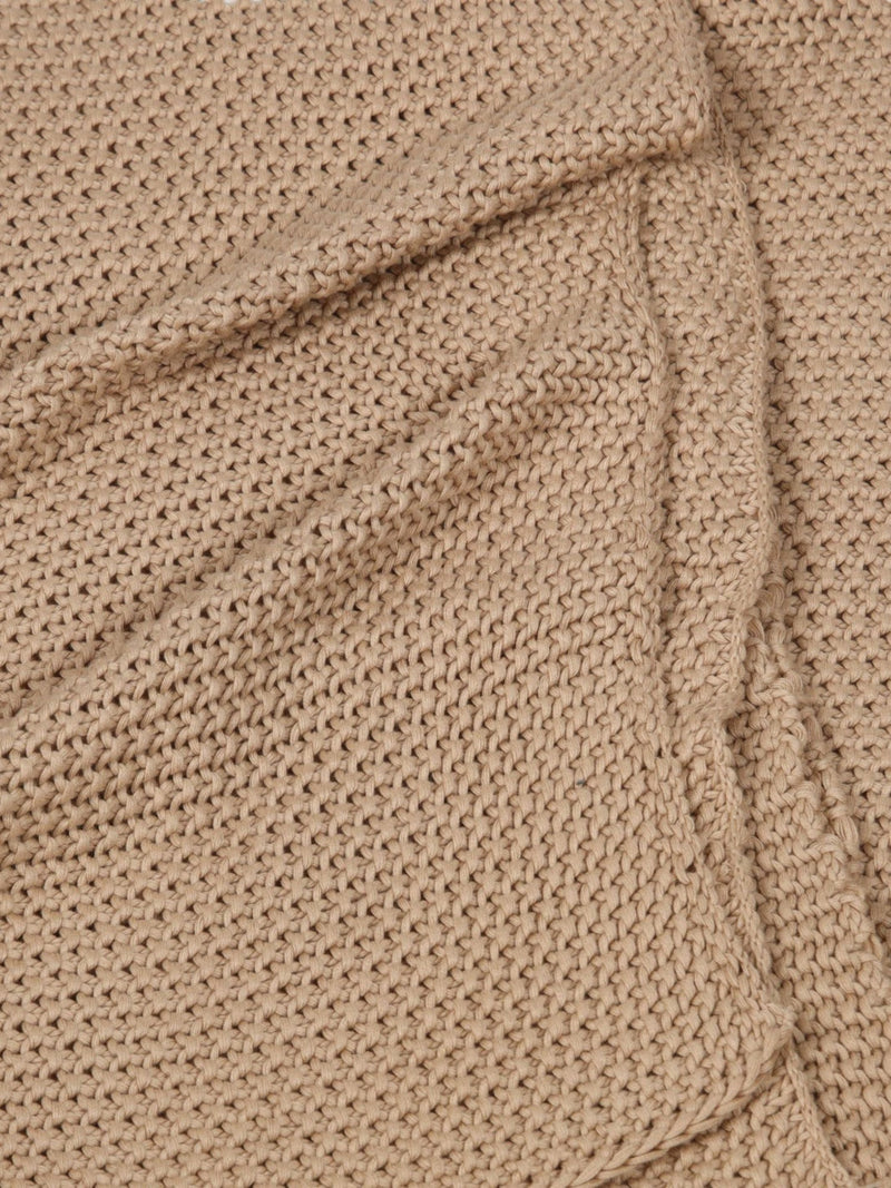 Throw - Sand Moss Knit