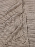 Knit Throw - Beige Moss